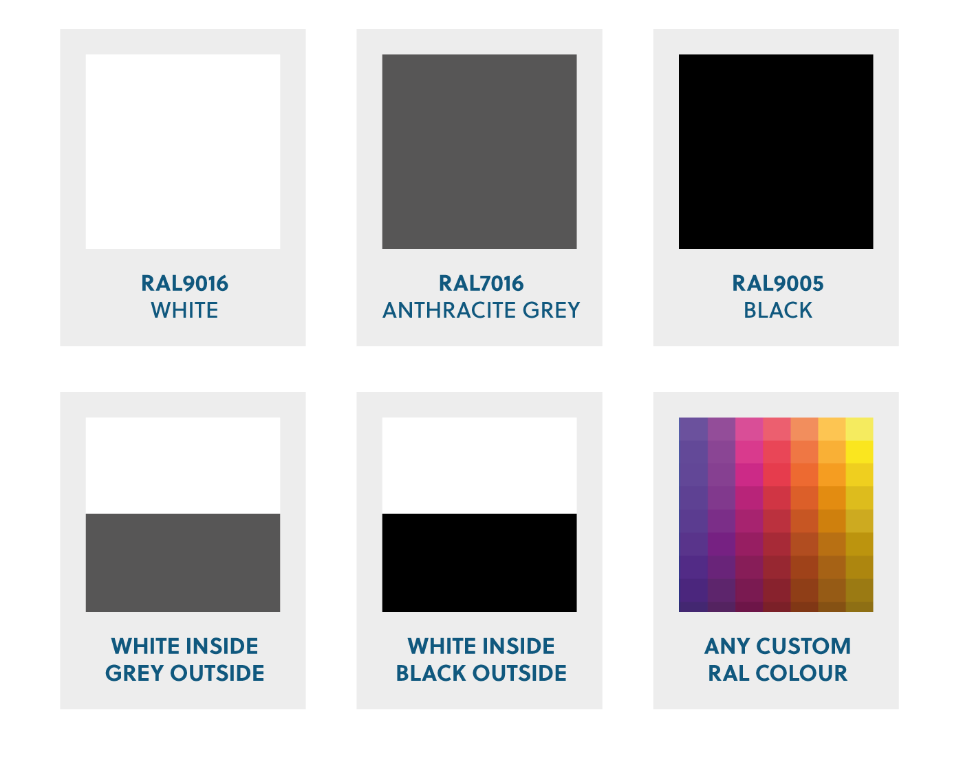colour options for bi folding doors